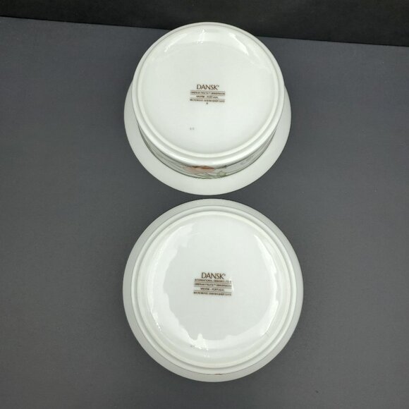 Dansk Umbrian Fruits Soup Cereal Bowls Fruits & Vines Rimmed Bowls - Picture 6 of 7